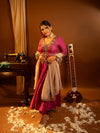 Fuchsia Pink Embroidered Anarkali Set