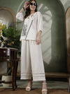 Ivory Hand Embroidered Coord Set
