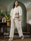 Ivory Hand Embroidered Coord Set