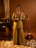 Olive green kurta set