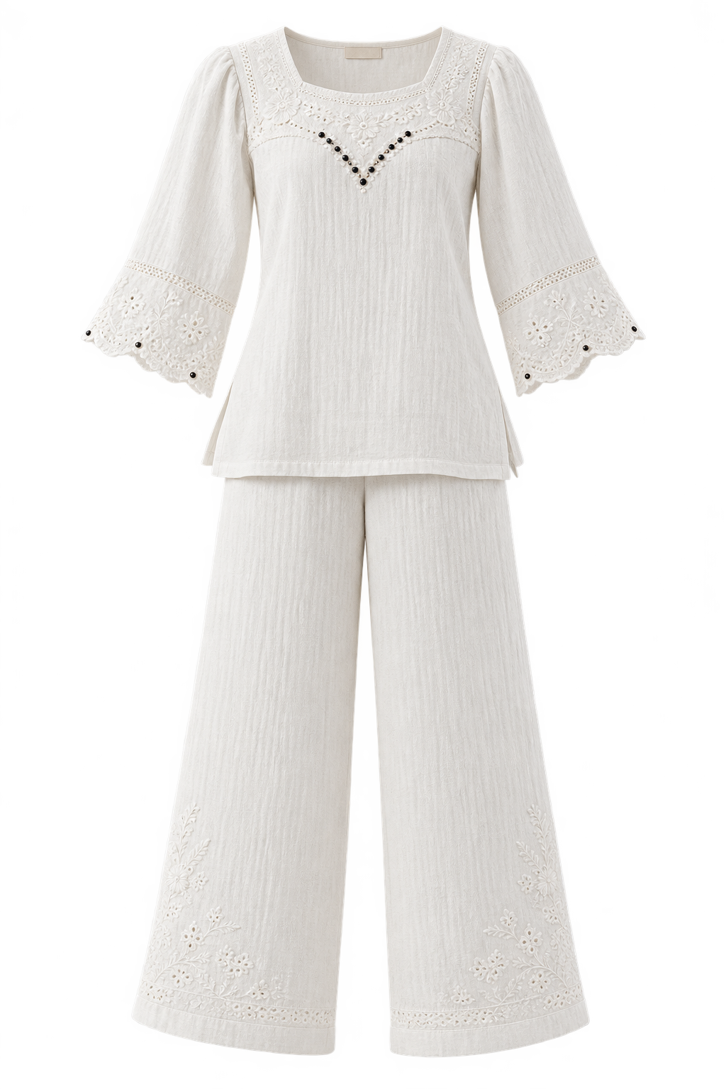 Laces and beads co-ord set