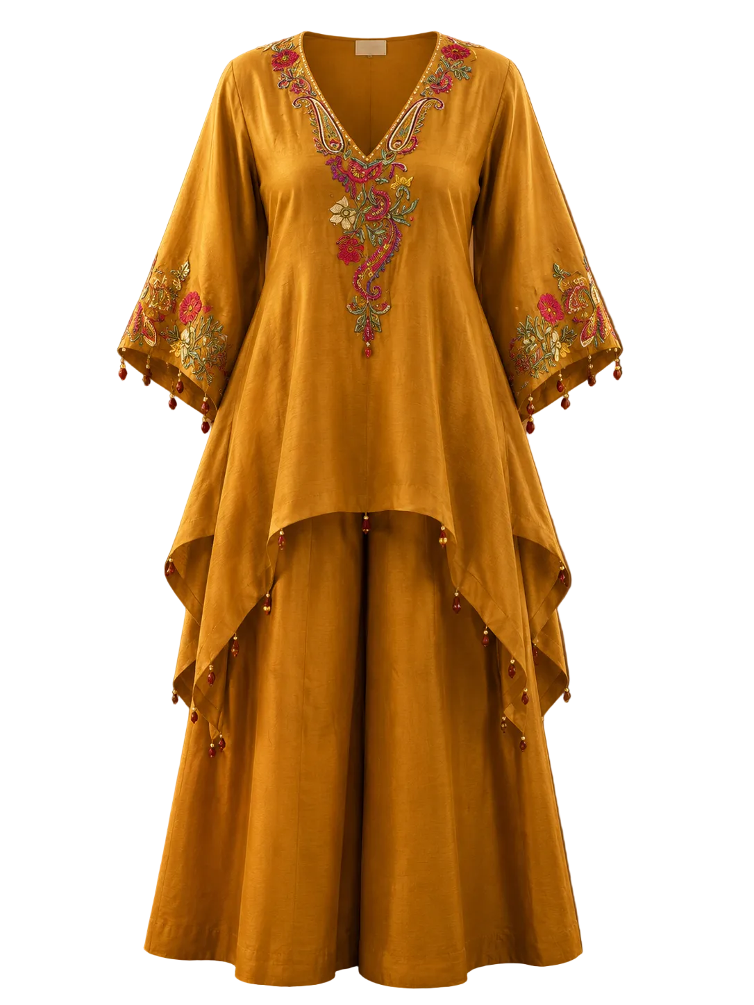Mustard kaftan set